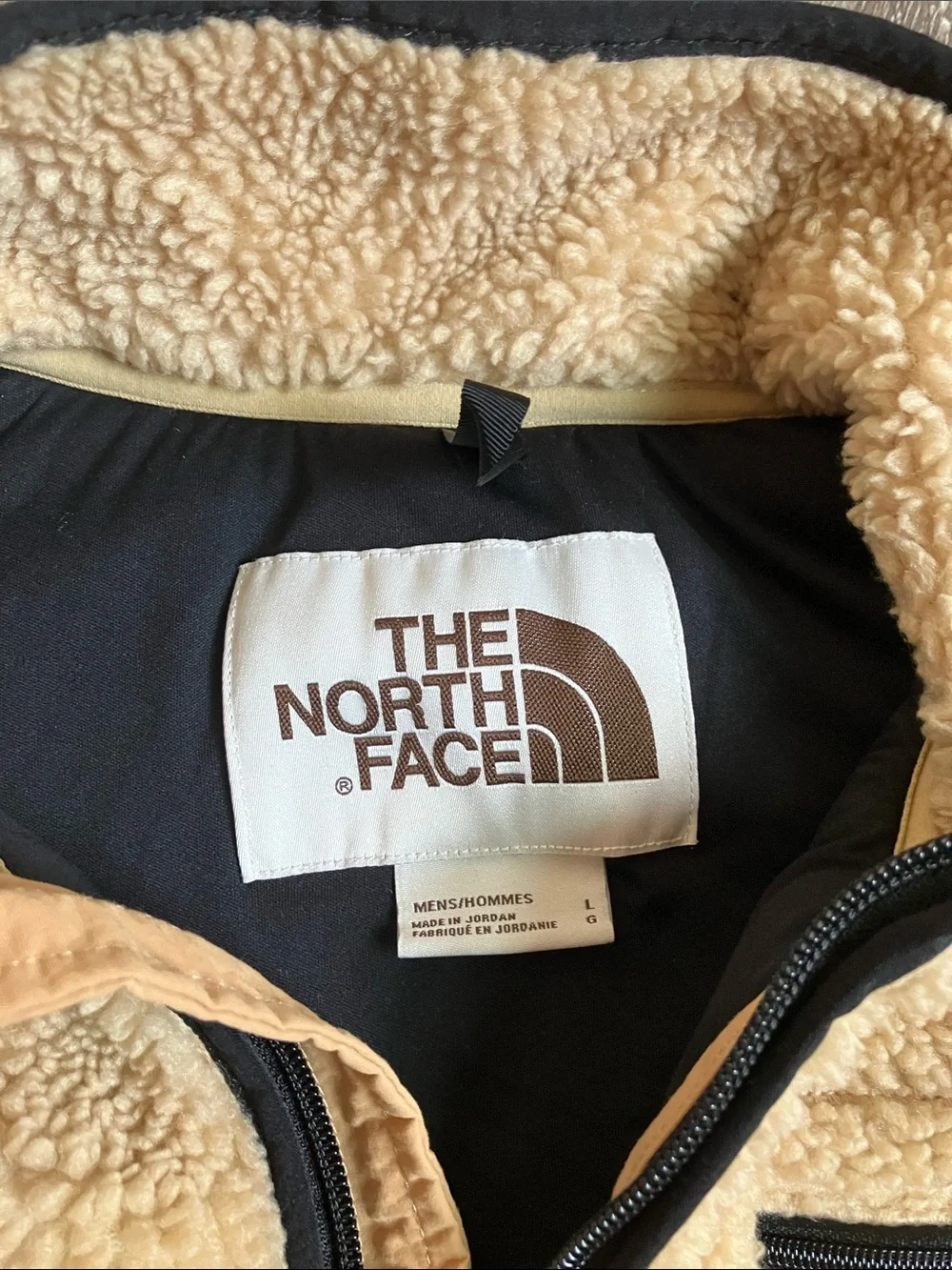 The North Face Extreme Pile Pullover in an almond butter/tan colorway